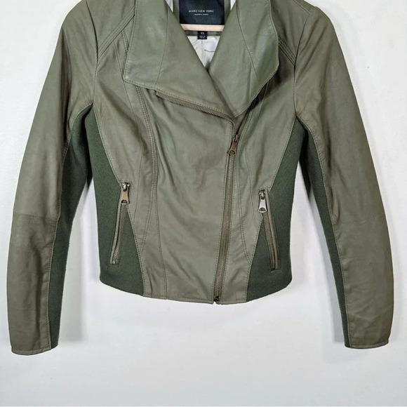 Andrew Marc New York Xsmall  Women's Lightweight Asymmetrical Leather Jacket - Picture 6 of 16